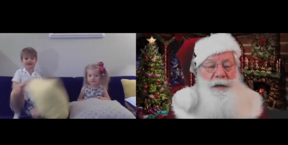 virtual santa visit, santa, santa visit