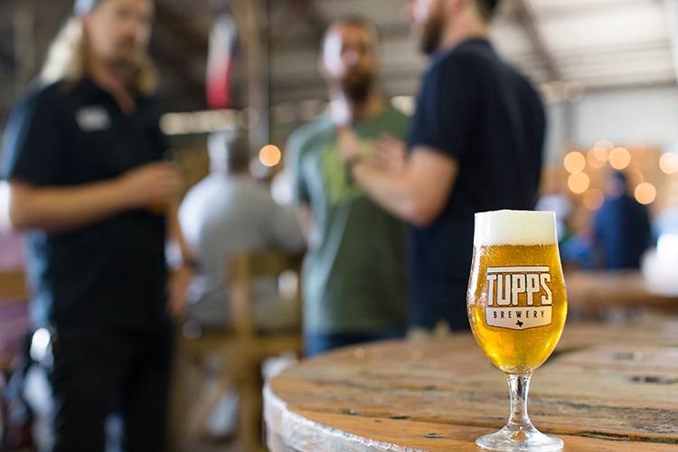 Enjoy live music in McKinney at TUPPS Brewery.