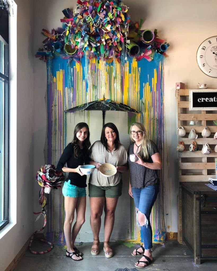 Unleash your inner artist (with a friend or two!) at the Painted Teacup in Frisco | Image courtesy of The Painted Teacup on Facebook