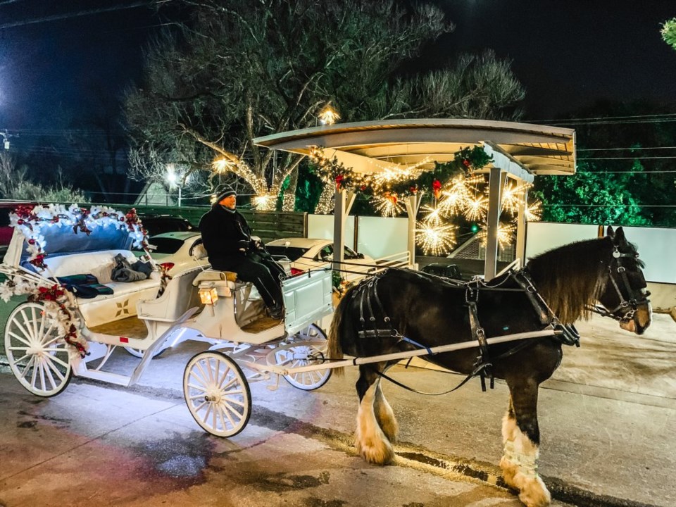 Whitehaven offers some of the best carriage rides Dallas has to offer.