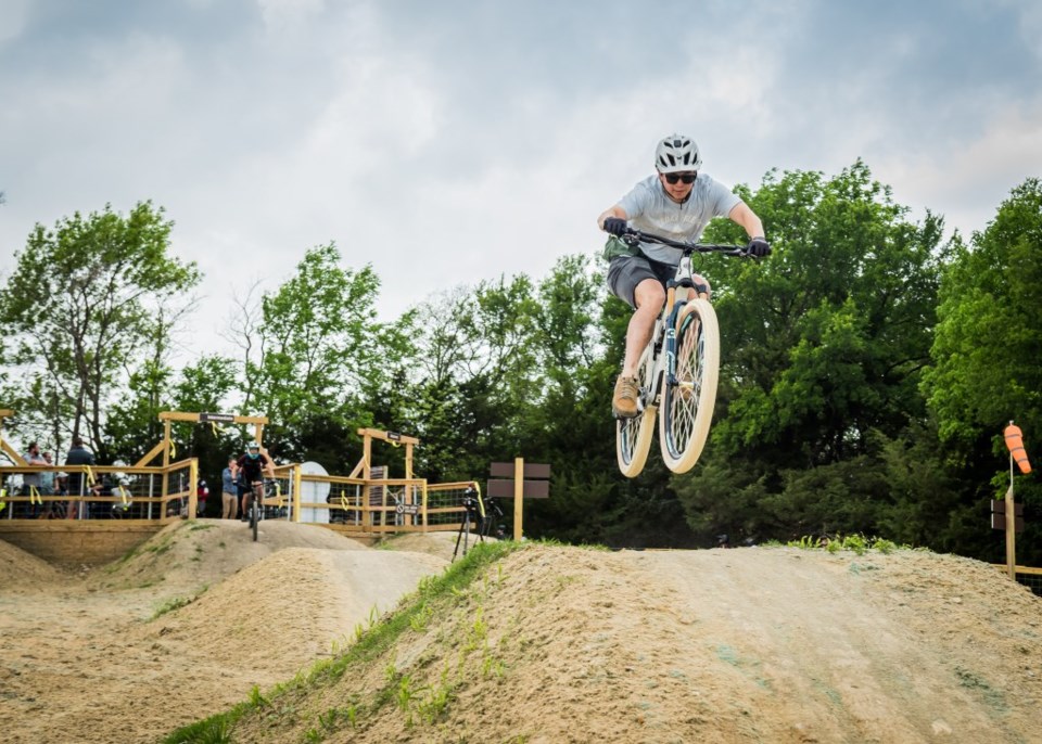 erwin park skills area, mountain biking, erwin park, mckinney, mountain bike trail