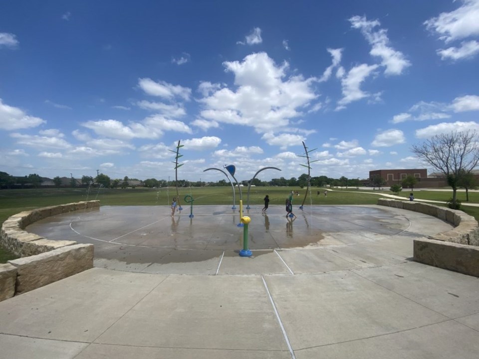 The John M Whisenant Park spray pad in McKinney | Image by Rebecca Silvestri
mckinney splash pads, splash pad