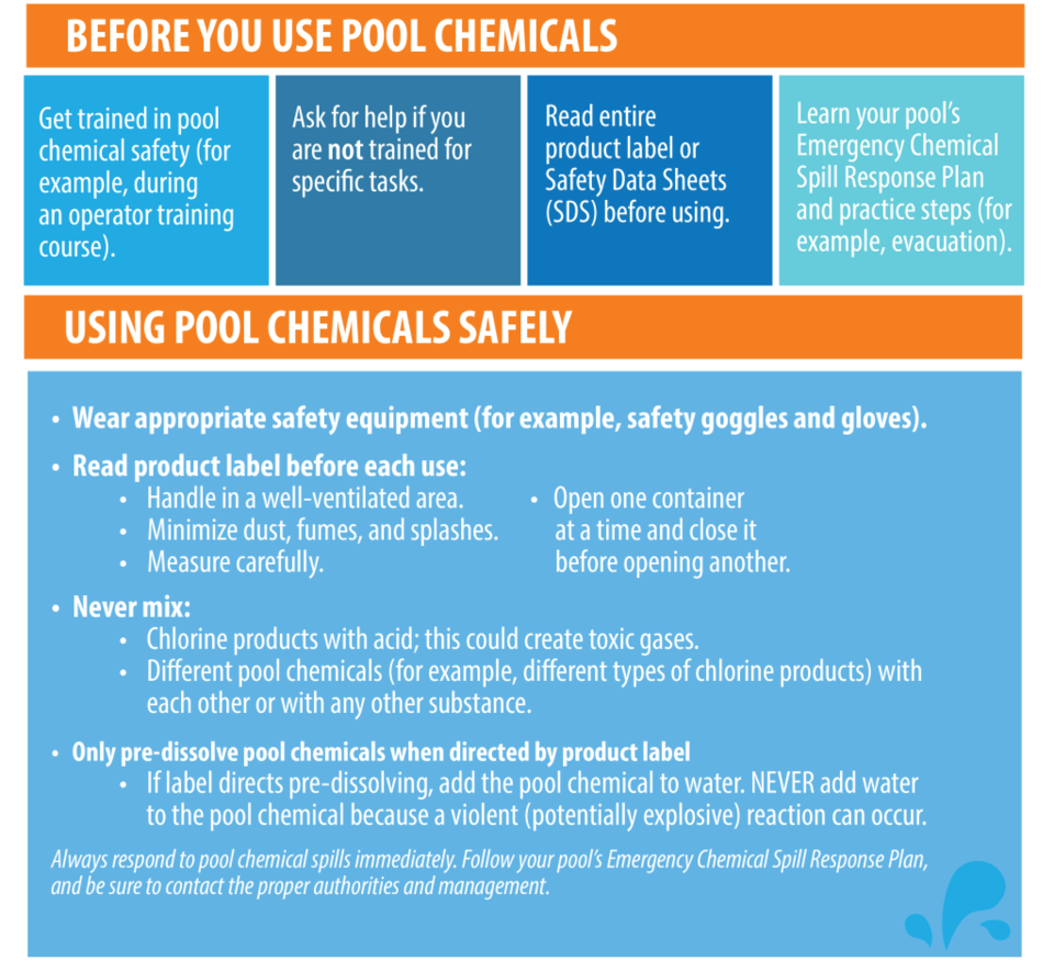 pool safety tips by the CDC