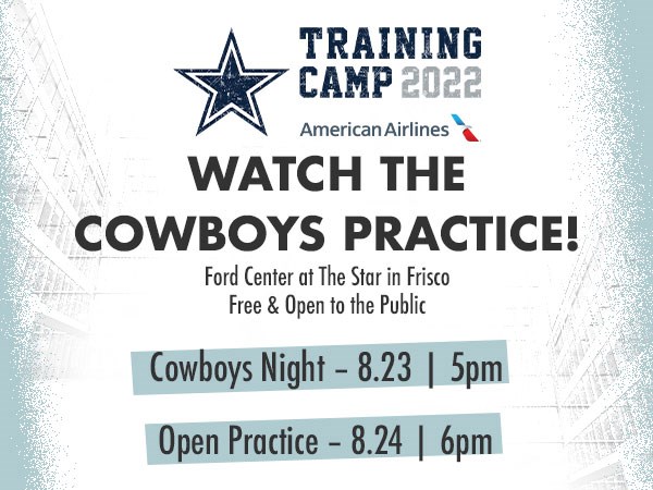 Watch the Cowboys practice at The Star in Frisco