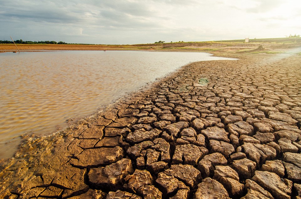 Dried,Lake,And,River,On,Summer,,Water,Crisis,At,Thailand