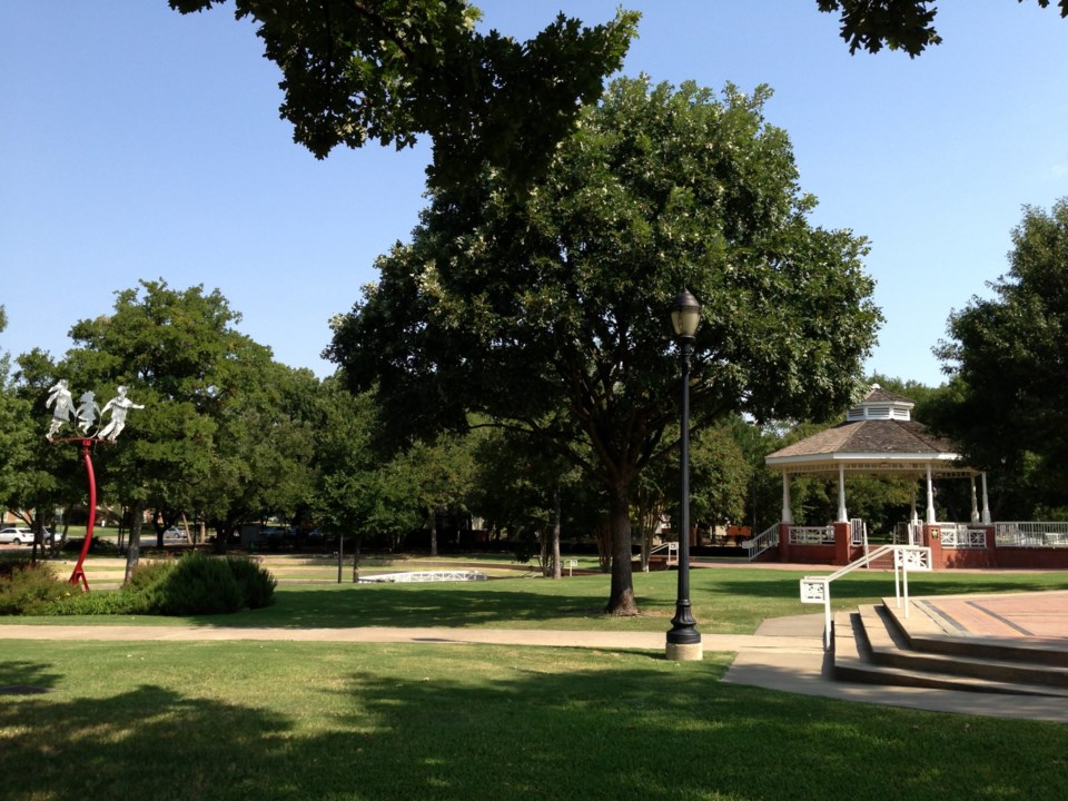 Haggard,Memorial,Park,Gazebo,And,Art