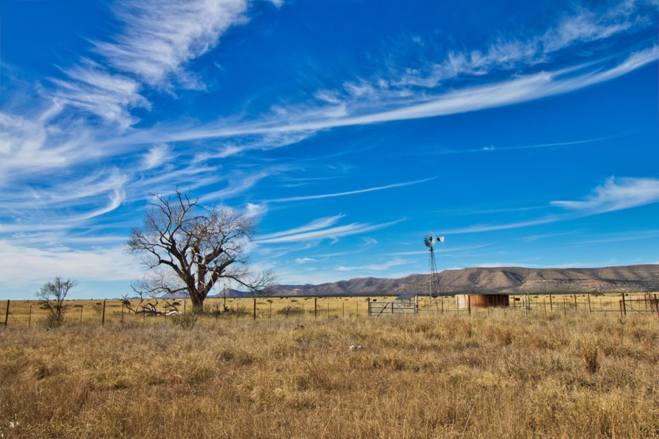 West,Texas,Ranch,Land,With,Windmill,And,Corrals