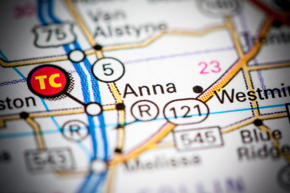 Anna.,Texas.,Usa,On,A,Map