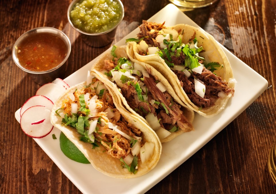 Authentic,Mexican,Barbacoa,,Carnitas,And,Chicken,Tacos