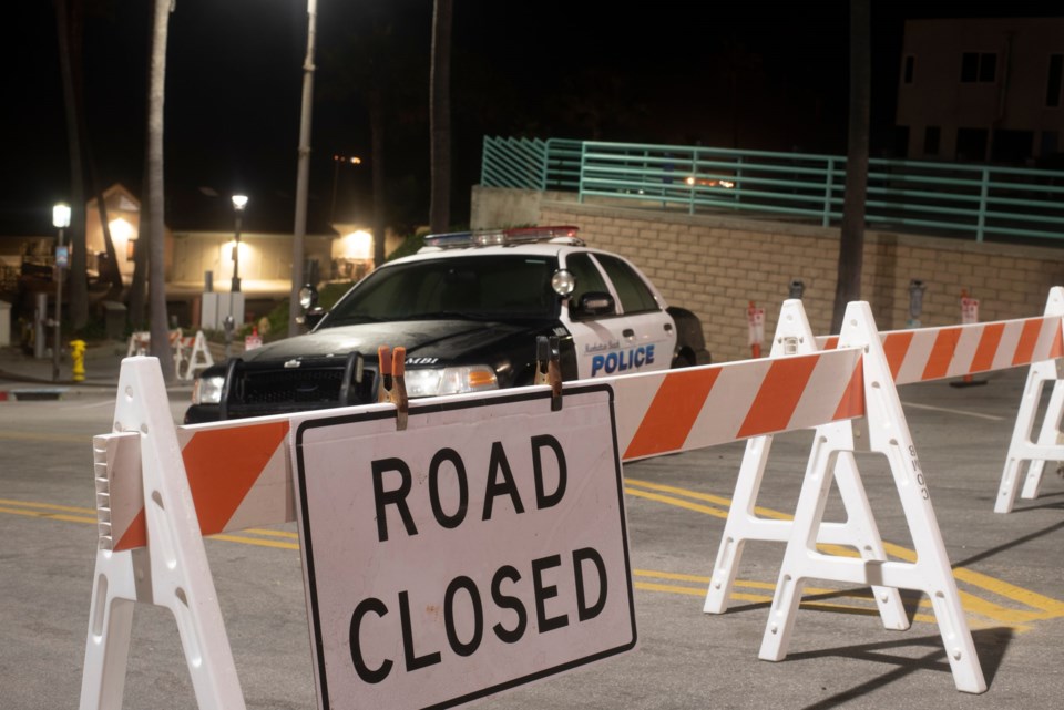 Los,Angeles,,California/united,States,-,May,15,,2020:,Road,Closed