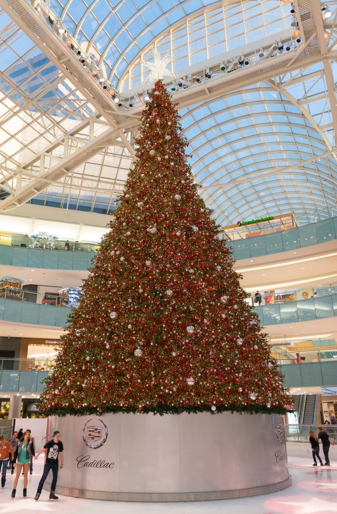 Nation's Tallest Indoor Christmas Tree Takes Root In A Dallas Shopping Mall