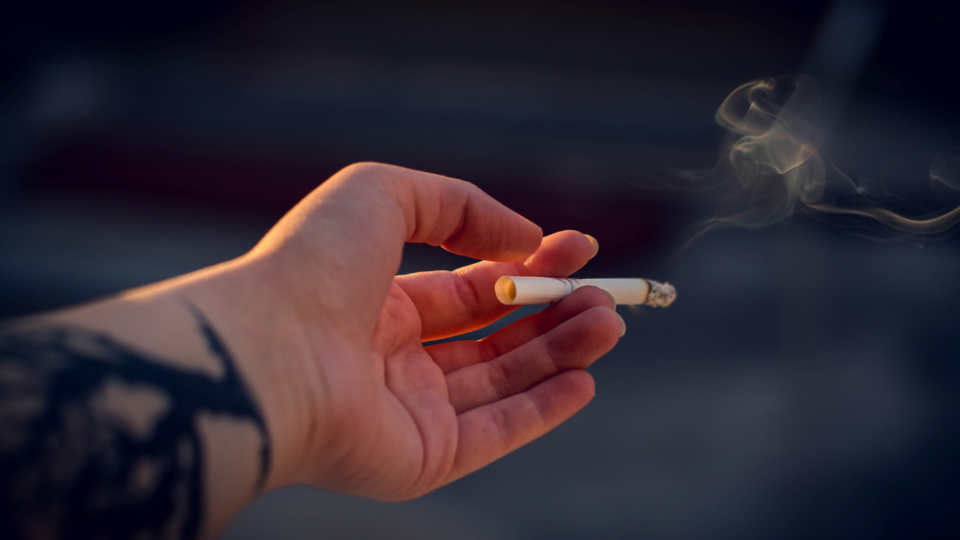Stock photo of a cigarette