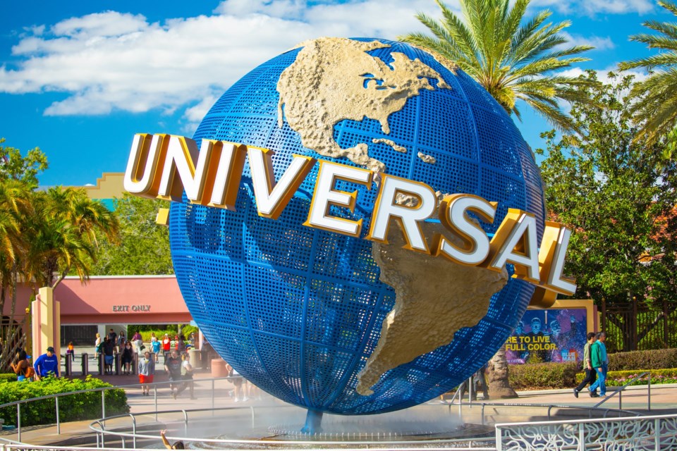 Usa.,Florida.,Orlando.,February,2019:,The,Famous,Universal,Globe,At