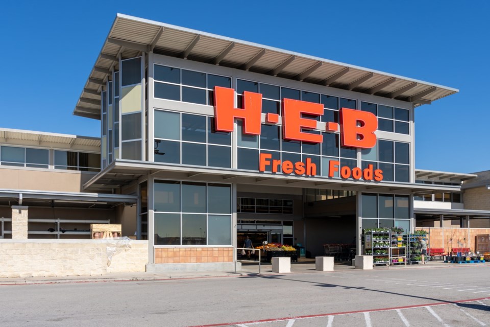 Pearland,,Texas,,Usa,-,March,1,,2022:,A,H-e-b,Supermarket