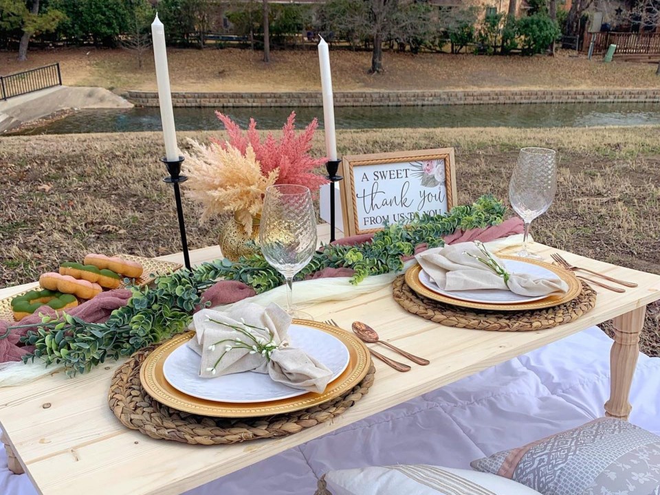 A stylish picnic setting done by the Picnic Squad.