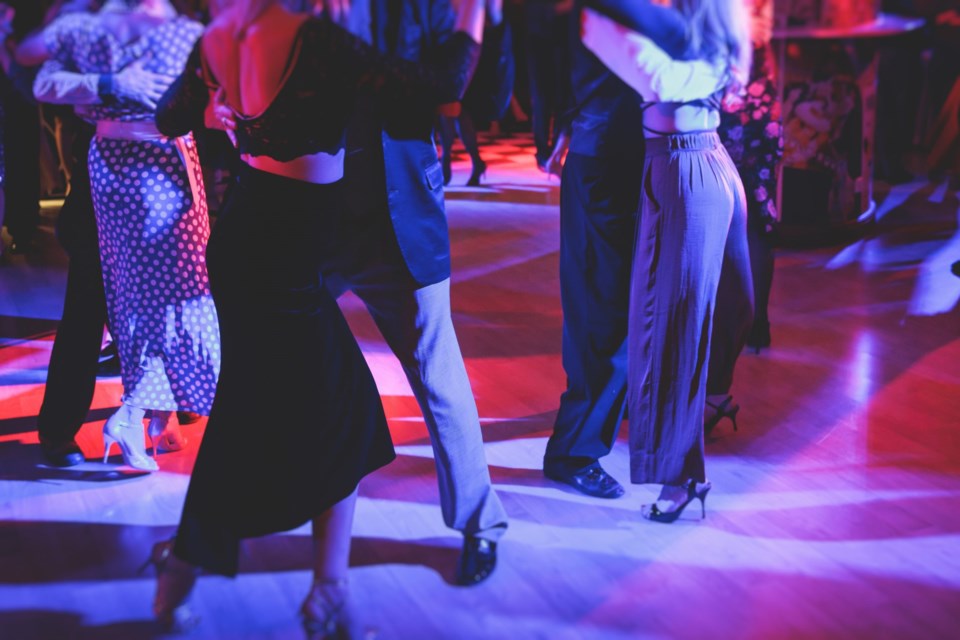 Couples,Dancing,Traditional,Latin,Argentinian,Dance,Milonga,In,The,Ballroom,