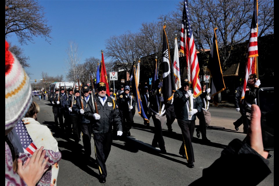 Longmont Veterans Day Parade on Nov. 11, 2022 down Main Street.