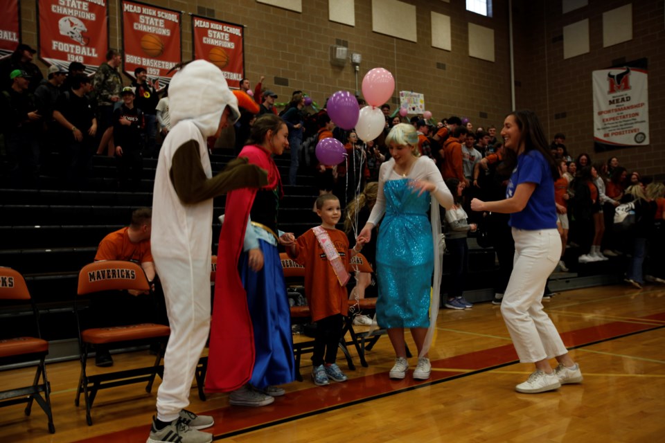 Mead High School celebrates Mila Griffith for their fifth annual Wish Week with a special assembly.