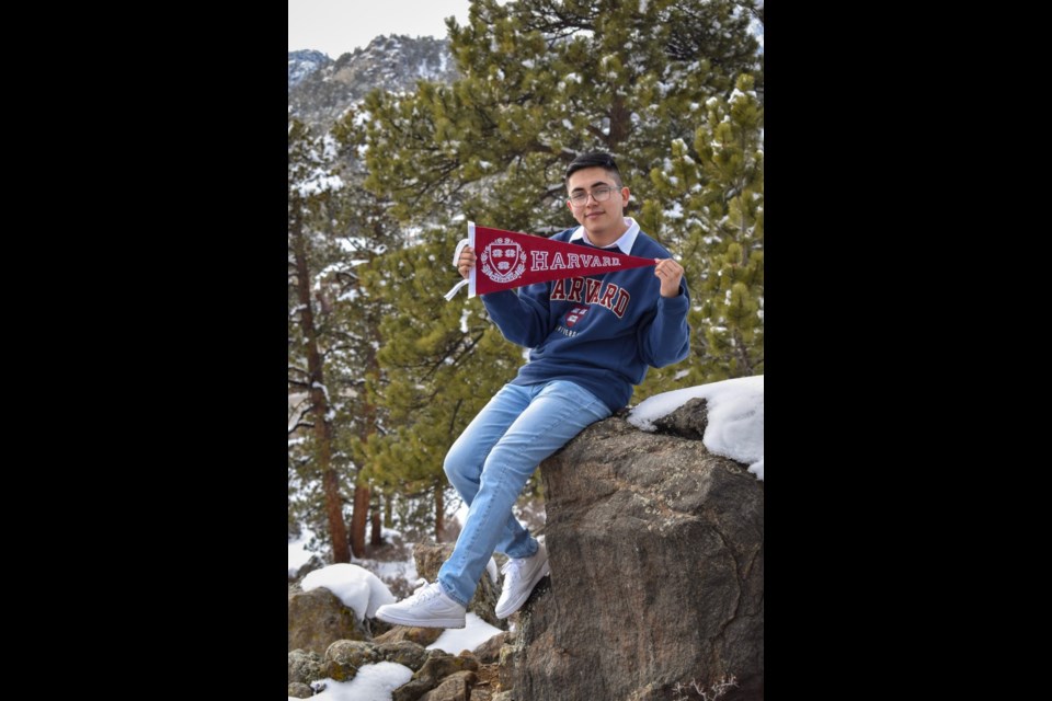 José Quiroz Yañez, Skyline High School student, got accepted into Harvard College class of 2025 | Courtesy photo