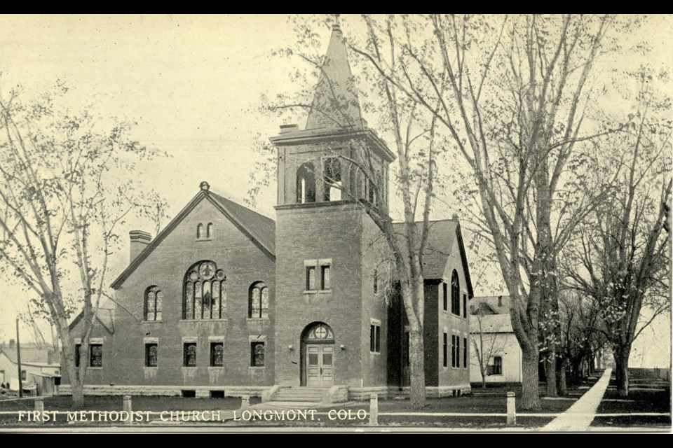 Postcard of the First Methodist Church, date unknown