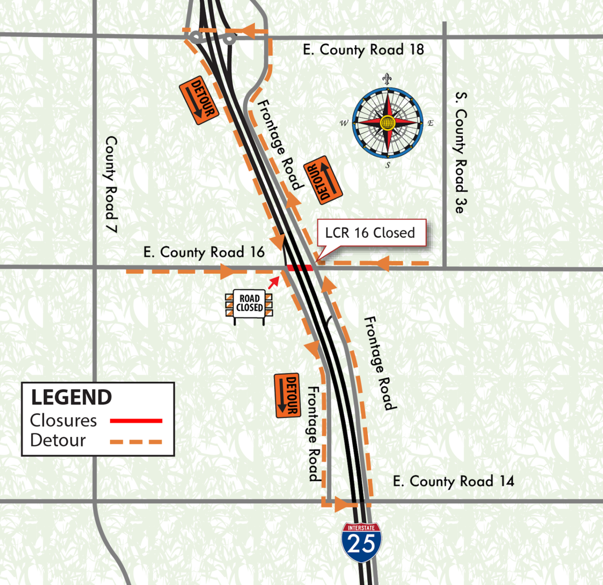 Expect closures on I25 North Express Lanes Project