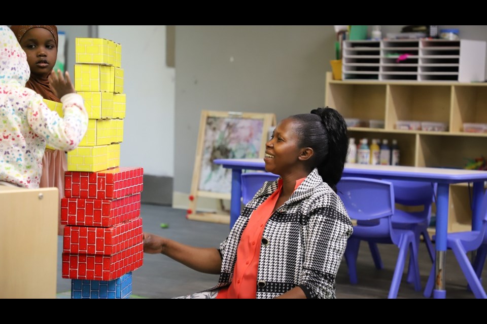 Harriet Kwitegetse has earned her child development associate credential and now teaches preschoolers at The Little Village. She has three children of her own.

Rocky Mountain Public Media