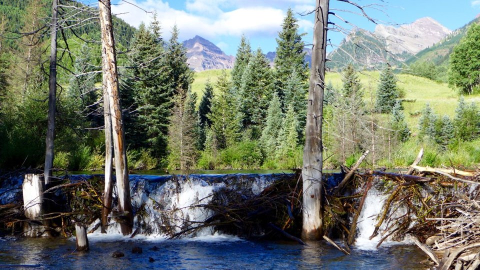 Maroon Bells beaver falls