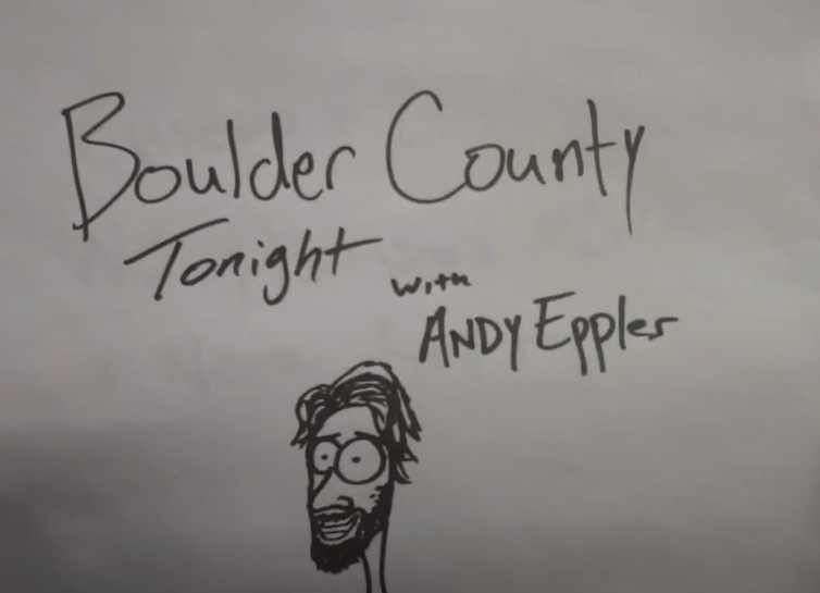 The opening credits for Boulder County Tonight.