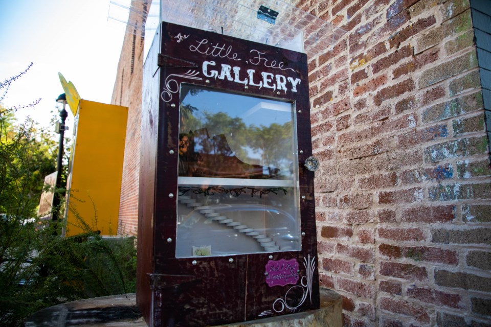 The Free Little Art Gallery in St. Stephen's Plaza is a project that encourages all aspiring creatives to contribute, adding a little beauty to Longmont.