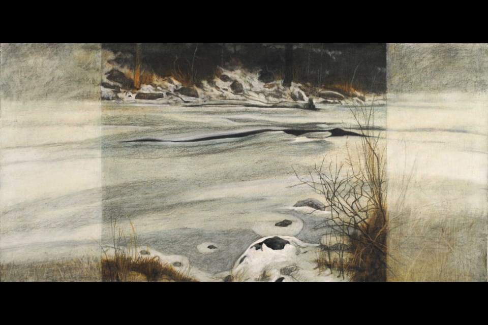 Frozen River by Ron Kroutel