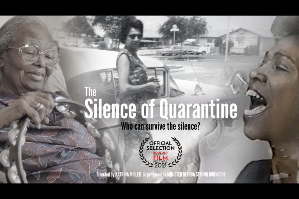 The film poster for "Silence of Quarantine" by Katrina Miller