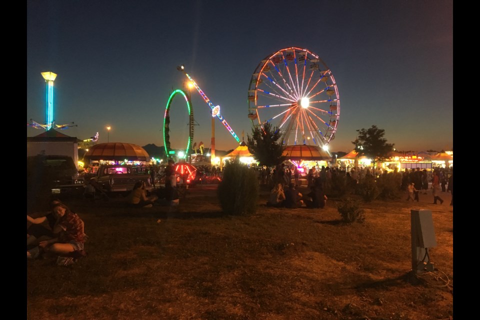 The carnival aglow at the 2018 Boulder County Fair.
(Photo by Macie May)
