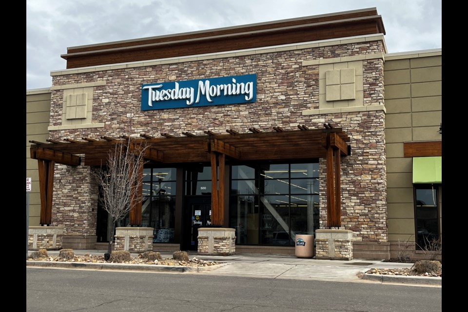 Tuesday Morning in Longmont will close march 28, 2023