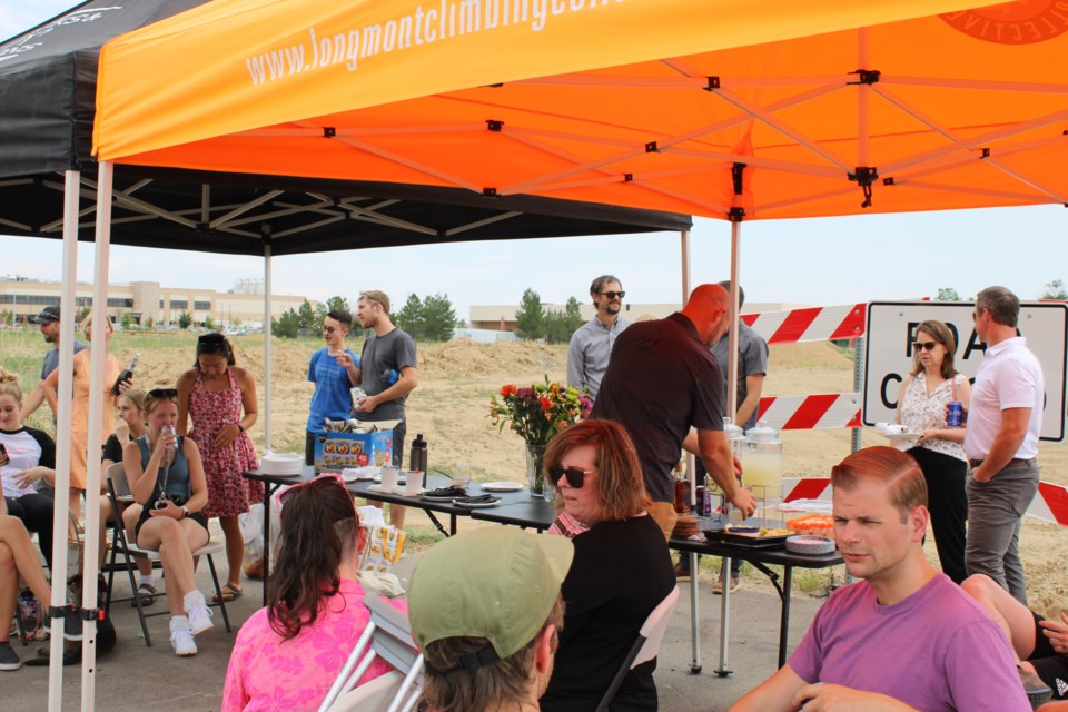 Longmont Climbing Collective celebrated the groundbreaking of its new facility, set to open in June. 