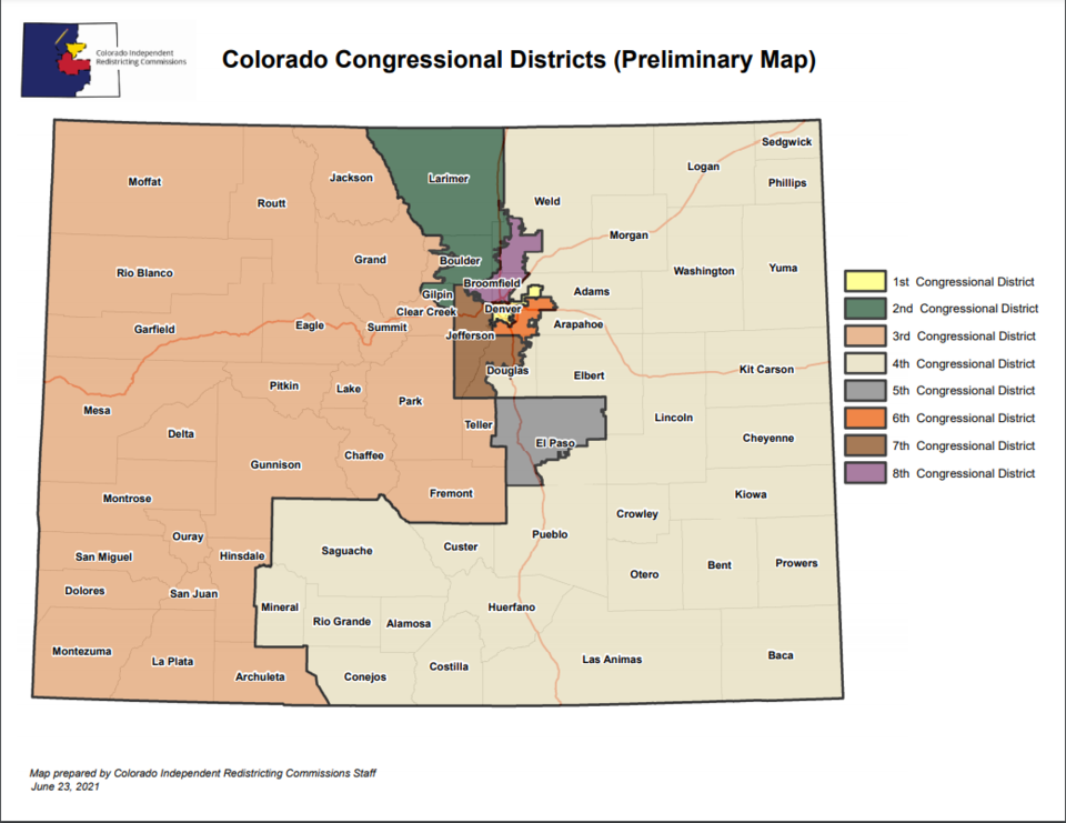 proposed 2021 redistricting map