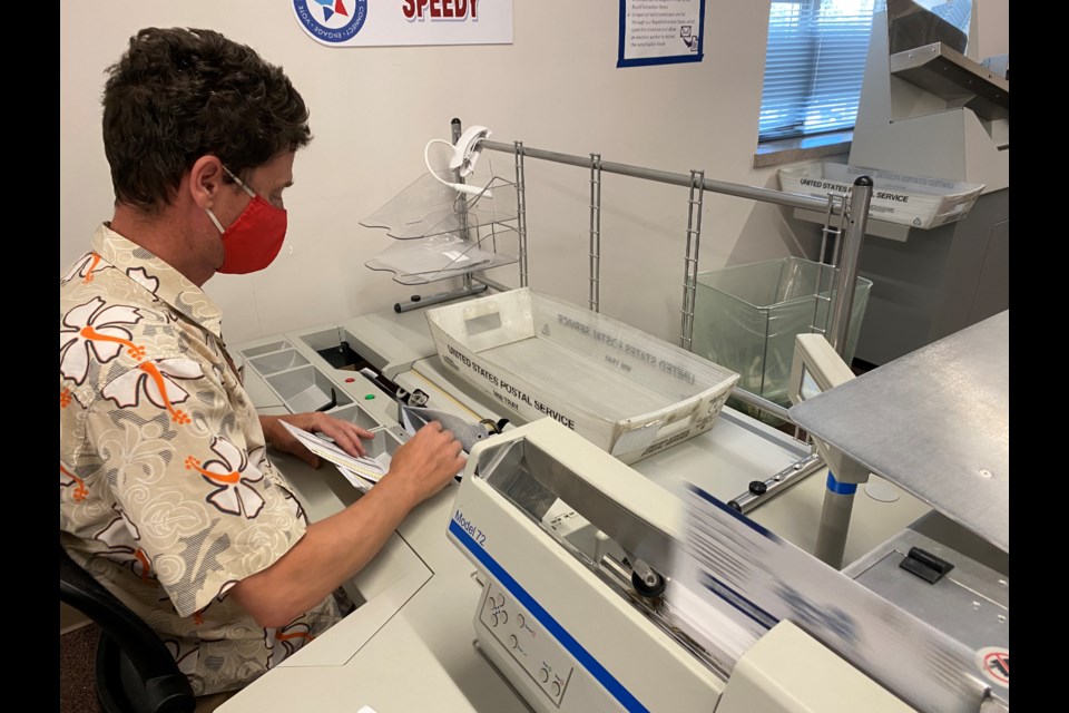 The Elections Division Ballot Processing Center hosted ballot processing tours on Friday. 