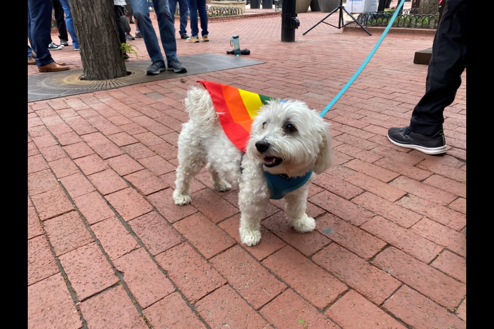 Progressive Pride flag ceremony on June 1, 2022