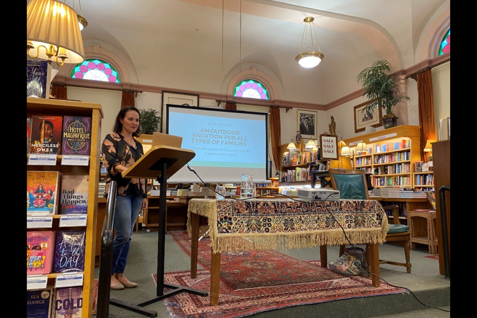 Heather Mundt discusses her book and her advice for family outdoor adventures at the Boulder Bookstore. 