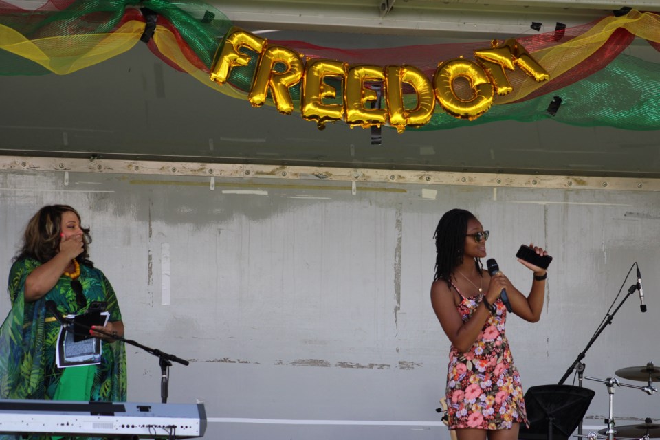 First out door Juneteenth celebration in Longmont at Roosevelt Park. 