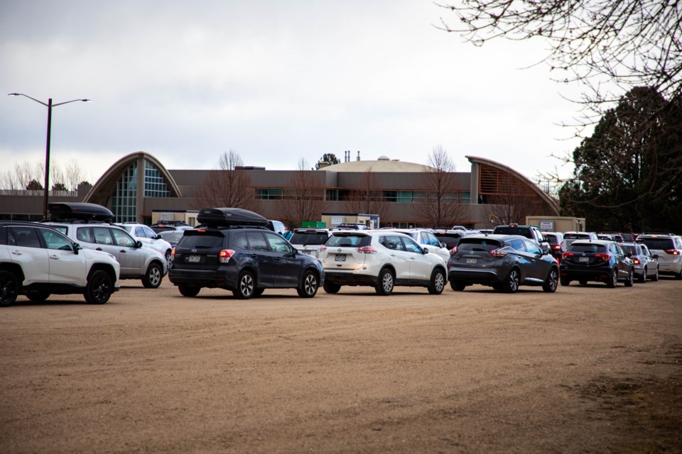 The Boulder County Fairgrounds are seeing a surge in wait times for COVID-19 testing the day after Christmas.