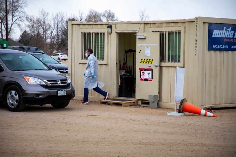 The Boulder County Fairgrounds are seeing a surge in wait times for COVID-19 testing the day after Christmas.