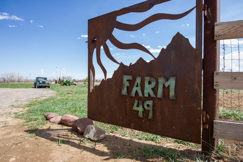 Farm 49, just west of Longmong