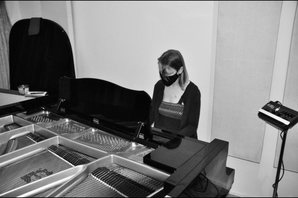 Jessica Carson in the studio recording "Things Worth Remembering"

Photo by Jordan Bass