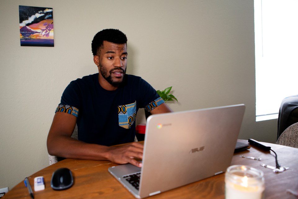 Lorne Jenkins, CEO and founder of Mini Money Management in Longmont, works from his home in Thornton on July 14. Photo by Ali Mai | ali.mai.journo@gmail.com