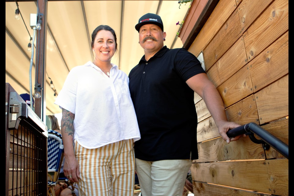 Rebecca and Chef Sean Gafner, owners of The Roost, stand in the rooftop dining space of at the downtown Longmont restaurant on June 4. They opened The Roost in 2015. Since then they created other concepts, Jefeâs Tacos and Tequila, and Smokin Bowls. Photo by Ali Mai | ali.mai.journo@gmail.com