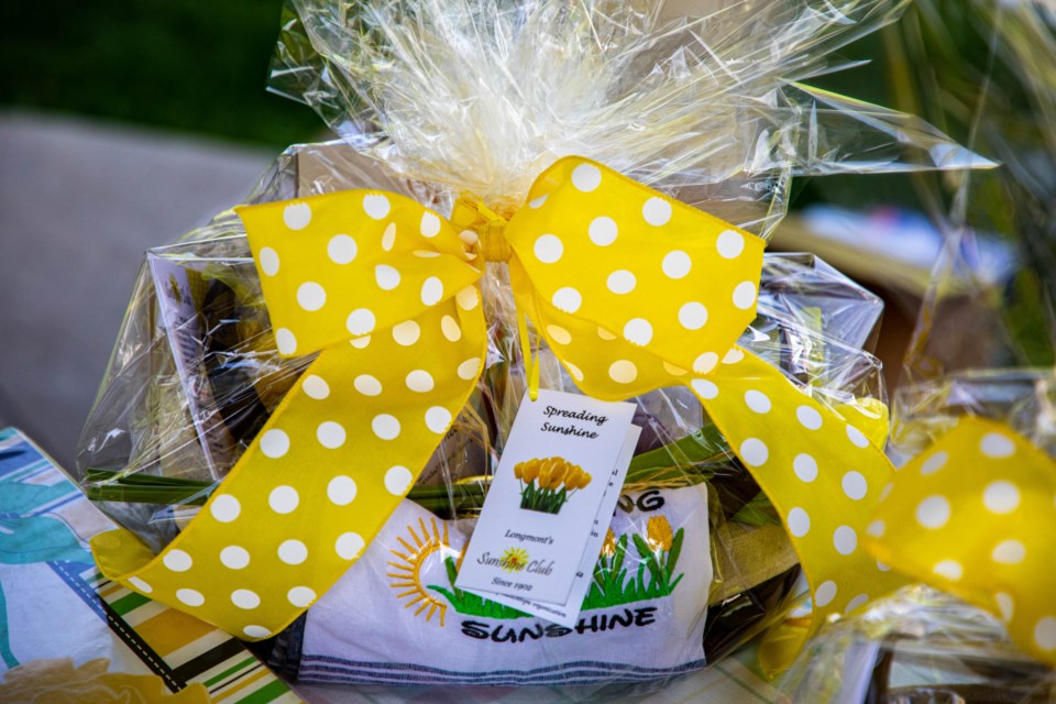 Sunshine Club's tea basket fundraiser for 2021, in lieu of an in-person tea and bake sale.