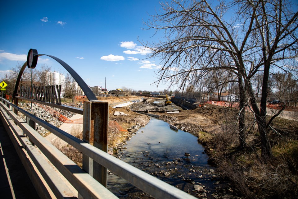 Construction on St Vrain Creek (2 of 3)