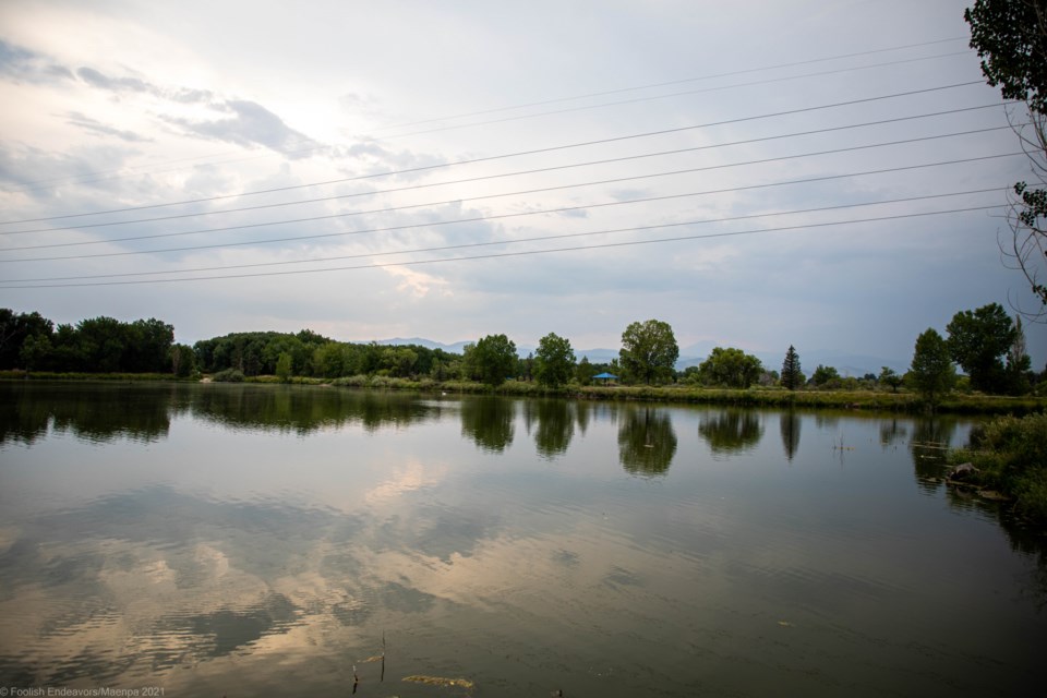 Hazy Front Range From Golden Ponds (1 of 1)