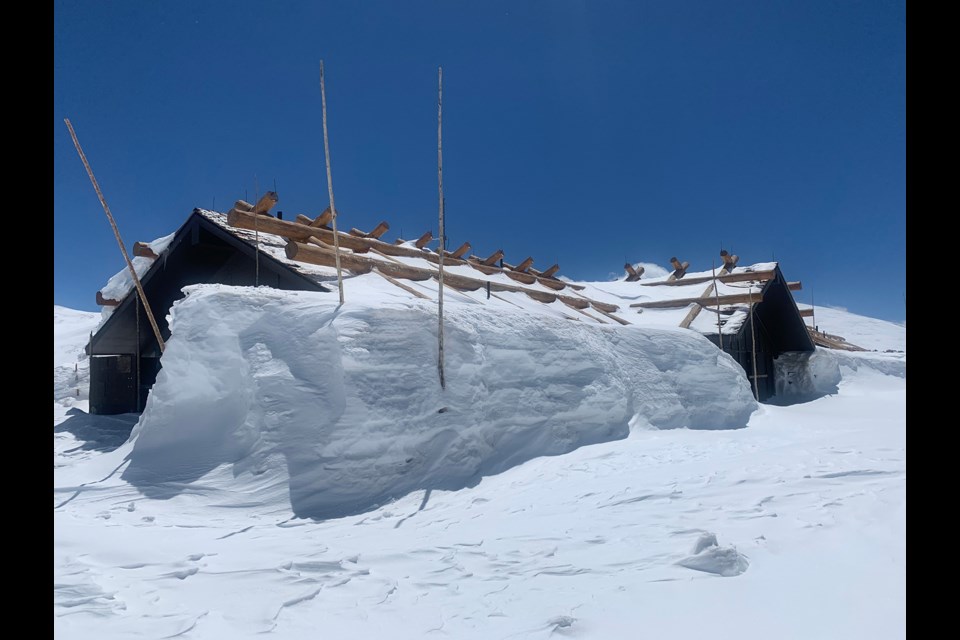 Rocky Mountain National Park snowplow operators plow sections along Trail Ridge Road encountering 2 to 5 foot drifts in upper elevations.