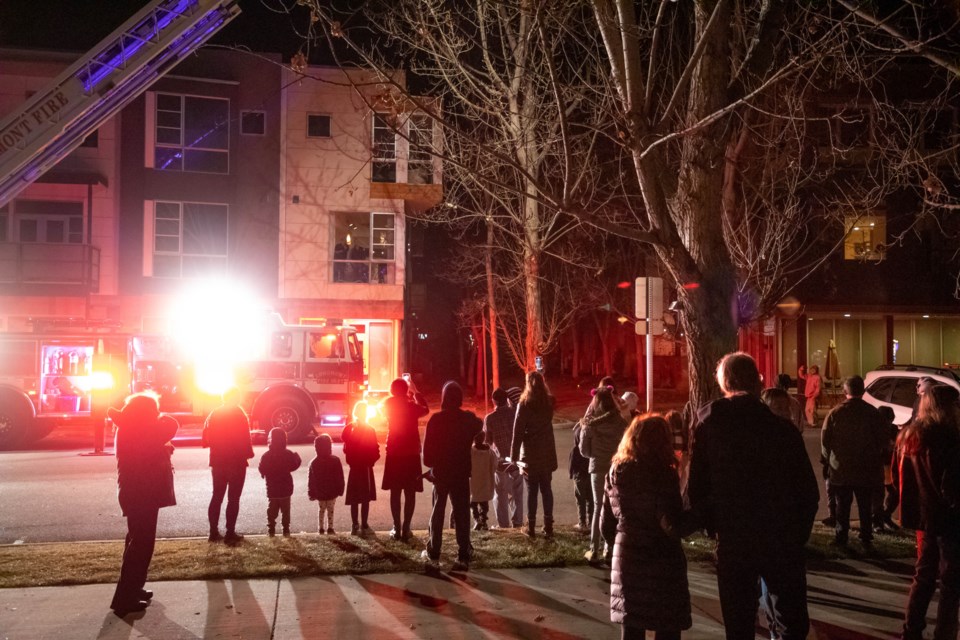 Longmont Fire Department joined Chabad Longmont and residents to celebrate the fifth night of Chanukah.